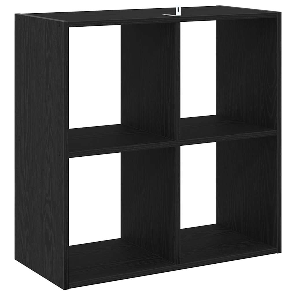 vidaXL Bookcase Black Oak 68.5 x 32 x 68.5 cm 5