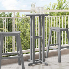 Bar Table 55 x 55 x 107 cm Polyethylene Light grey