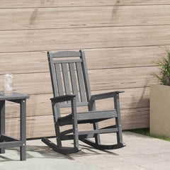 Garden Rocking Chair HDPE Light grey