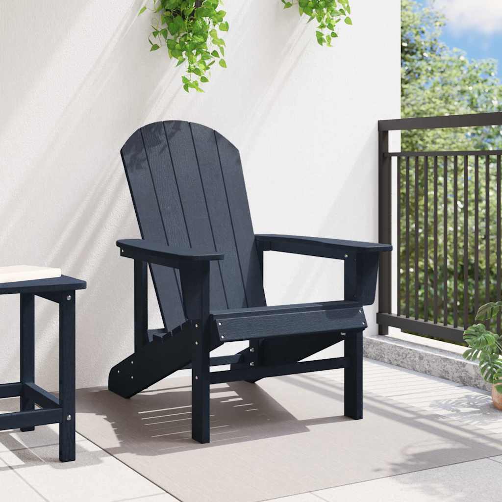 Adirondack Chair HDPE Navy blue without footrest