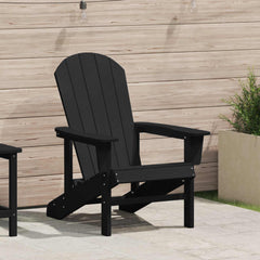 Adirondack Chair HDPE Black without footrest