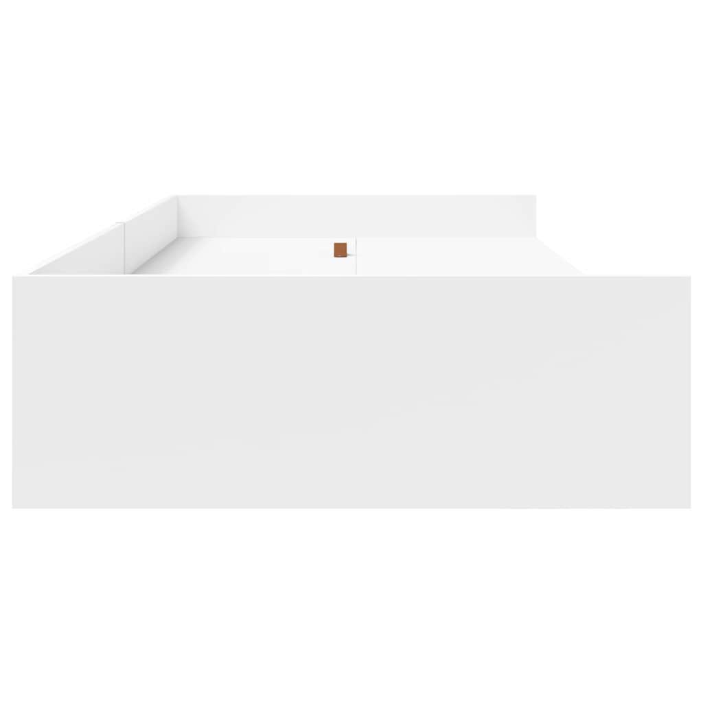 Bed Frame with Drawer 90 x 200 cm Engineered Wood White