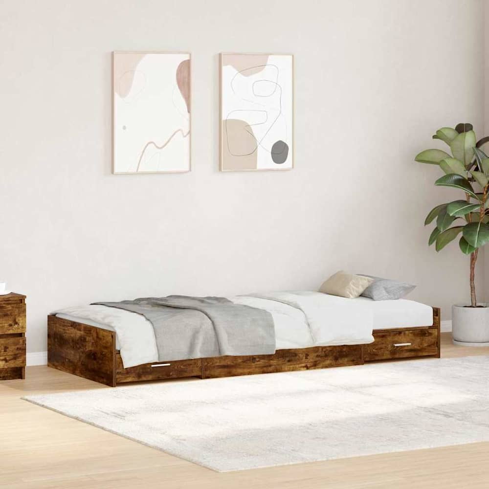 Bed Frame Drawer Engineered Wood
