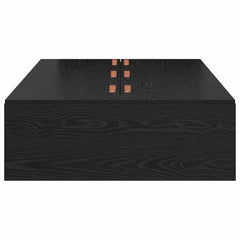 Storage Bed Frame Engineered Wood Length 200 cm Black Oak 100 cm