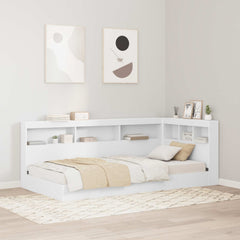 Storage Headboard Engineered Wood Length 200 cm White 90 cm