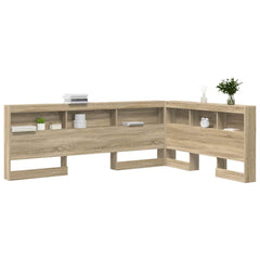 Storage Headboard Engineered Wood Length Width Sonoma oak