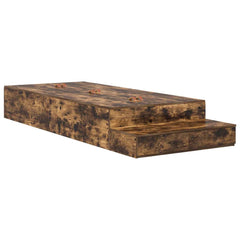 Storage Bed Frame Drawer Engineered Wood Length Smoked Oak