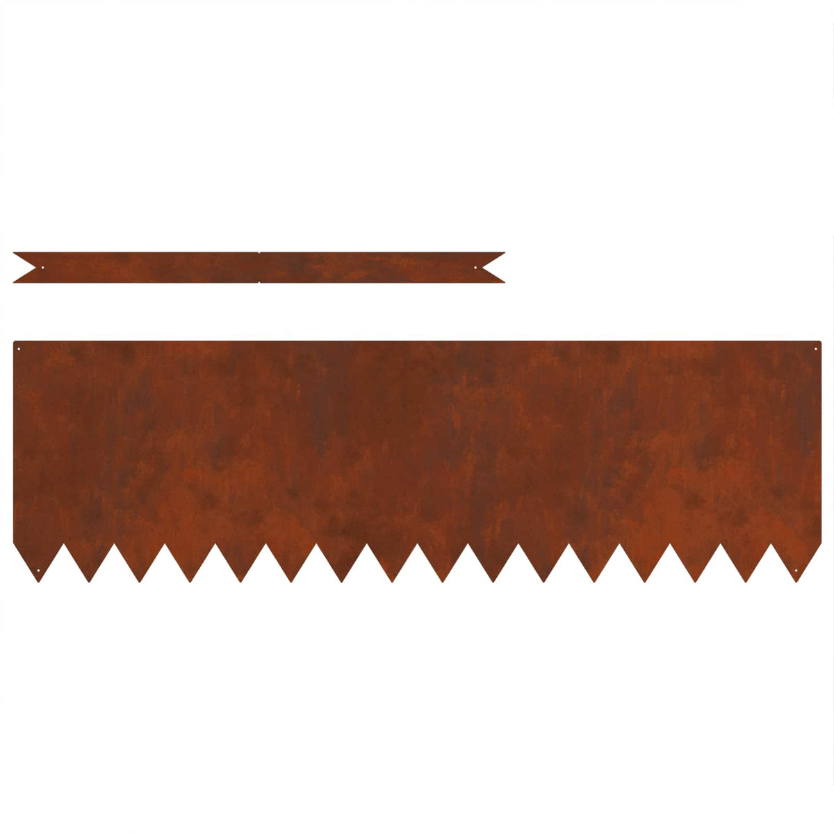 Lawn Edging 100 x 0.05 x 30 cm Cold Rolled Steel 100 x 30 cm 50 pcs Weathering steel