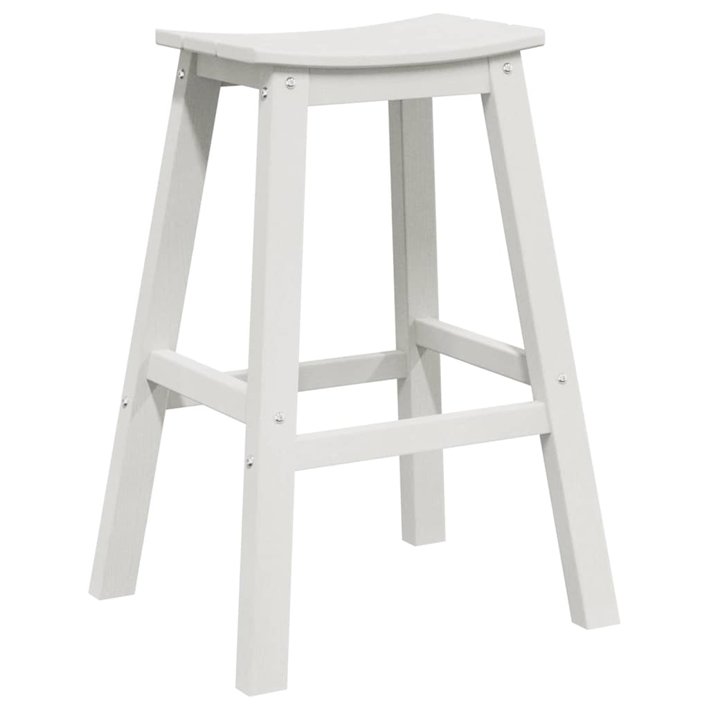 Bar HDPE White stool