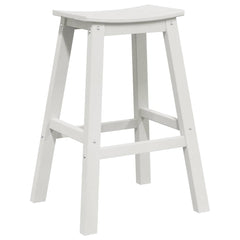 Bar HDPE White stool