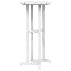 Garden Bar Set 3 pcs HDPE White Table +2x stool