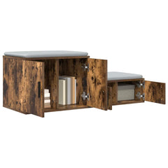 vidaXL Storage Cabinet 2 pcs Smoked Oak 127 x 41 x 40 cm 3
