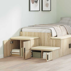 vidaXL Storage Cabinet 2 pcs Sonoma Oak 108 x 41 x 40 cm 4