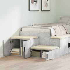 vidaXL Storage Cabinet 2 pcs Concrete Grey 108 x 41 x 40 cm 4