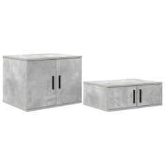 vidaXL Storage Cabinet 2 pcs Concrete Grey 108 x 41 x 40 cm 2