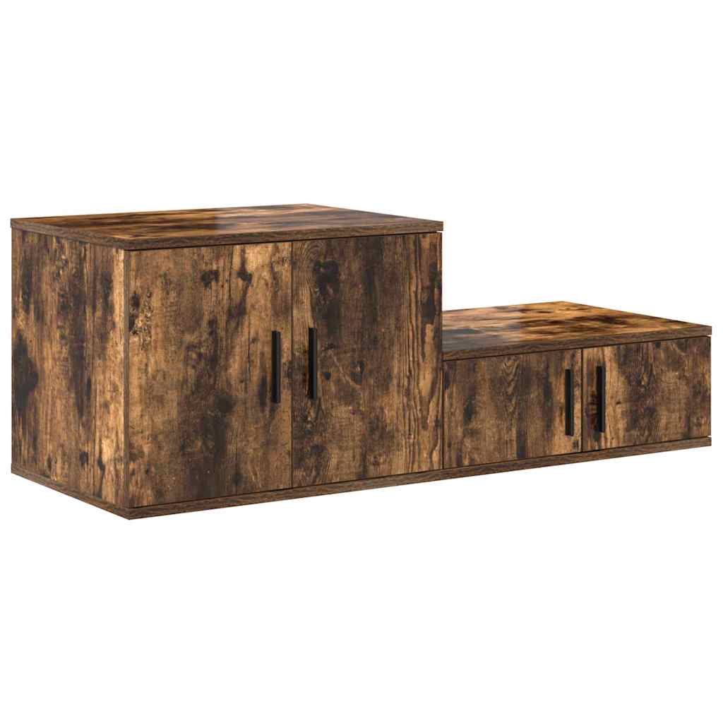 vidaXL Storage Cabinet 2 pcs Smoked Oak 108 x 41 x 40 cm 5