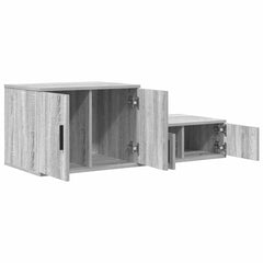 vidaXL Storage Cabinet 2 pcs Grey Sonoma 108 x 41 x 40 cm 6