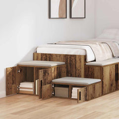 vidaXL Storage Cabinet 2 pcs Old Wood 108 x 41 x 40 cm Engineered Wood 4