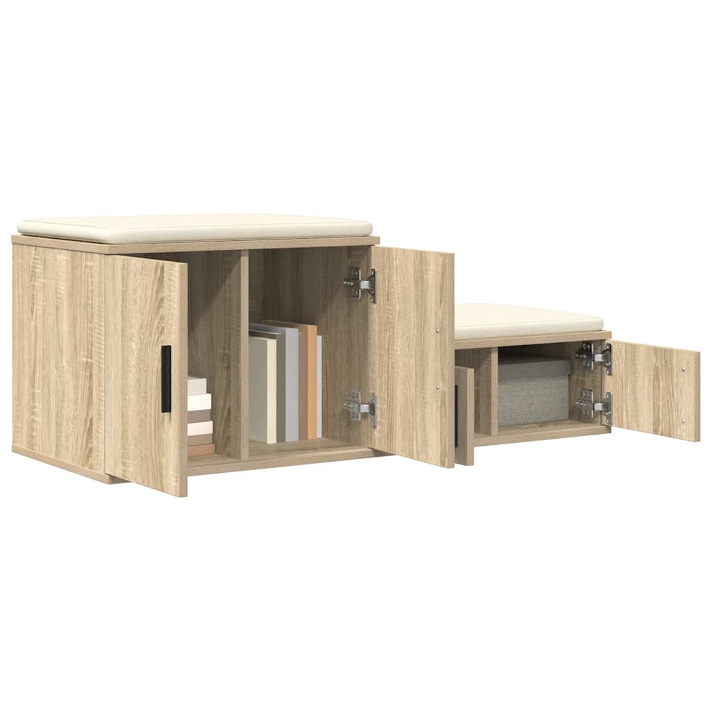 vidaXL Storage Cabinet 2 pcs Sonoma Oak 103 x 41 x 40 cm 3