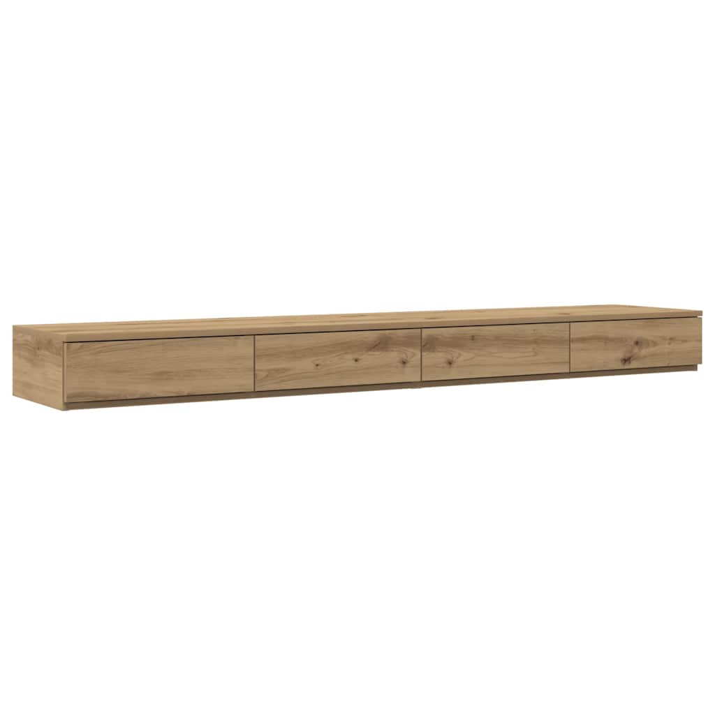 vidaXL Bed Drawers Artisan Oak 200 x 36.5 x 16.5 cm Engineered Wood 2
