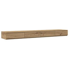 vidaXL Bed Drawers Artisan Oak 200 x 36.5 x 16.5 cm Engineered Wood 2
