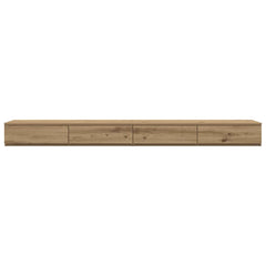 vidaXL Bed Drawers Artisan Oak 200 x 36.5 x 16.5 cm Engineered Wood 6