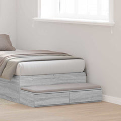 Bed Drawers Engineered Wood Grey Sonoma 90 x 36.5 x 16.5 cm