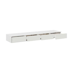 vidaXL Bed Drawers White 140 x 36.5 x 16.5 cm Engineered Wood 5