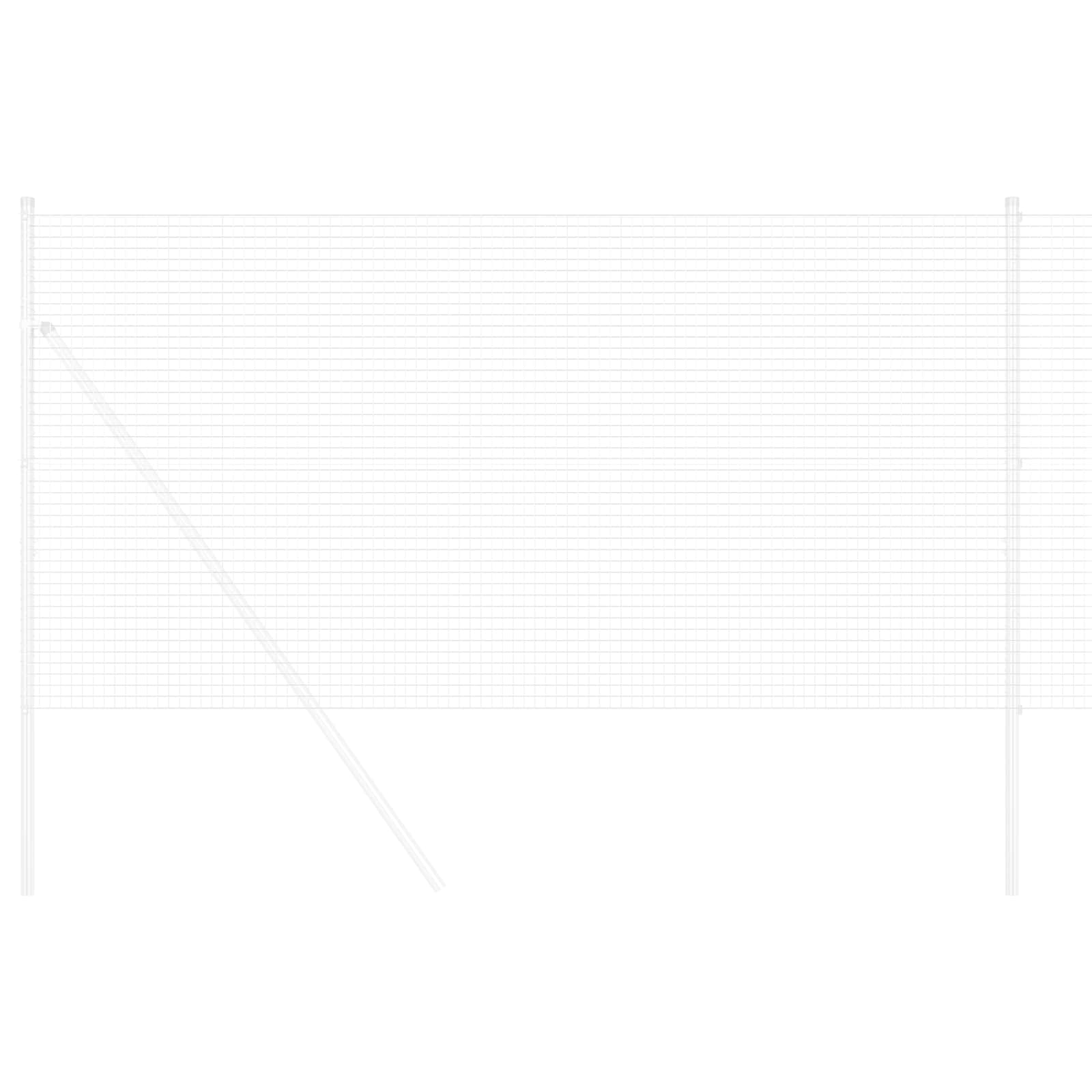 vidaXL Welded Wire Fence 1000 x 140 cm Silver 3