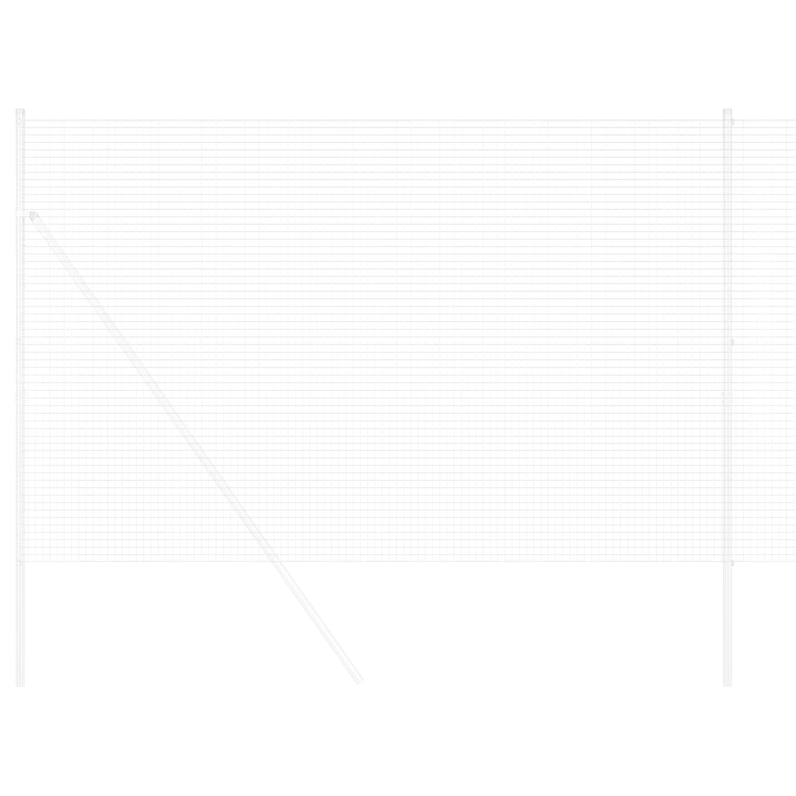 vidaXL Welded Wire Fence 1000 x 160 cm Silver 3