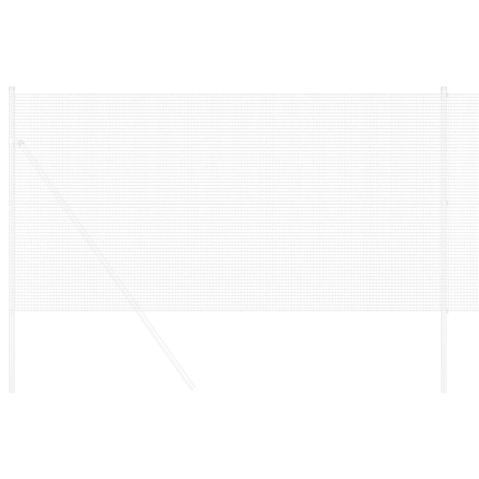 vidaXL Welded Wire Fence 5000 x 100 cm Silver 3