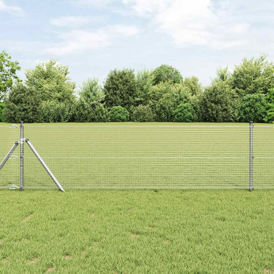 Welded Wire Fence Silver