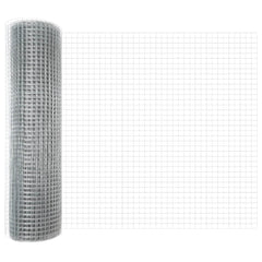 vidaXL Welded Wire Fence 10000 x 50 cm Silver 2