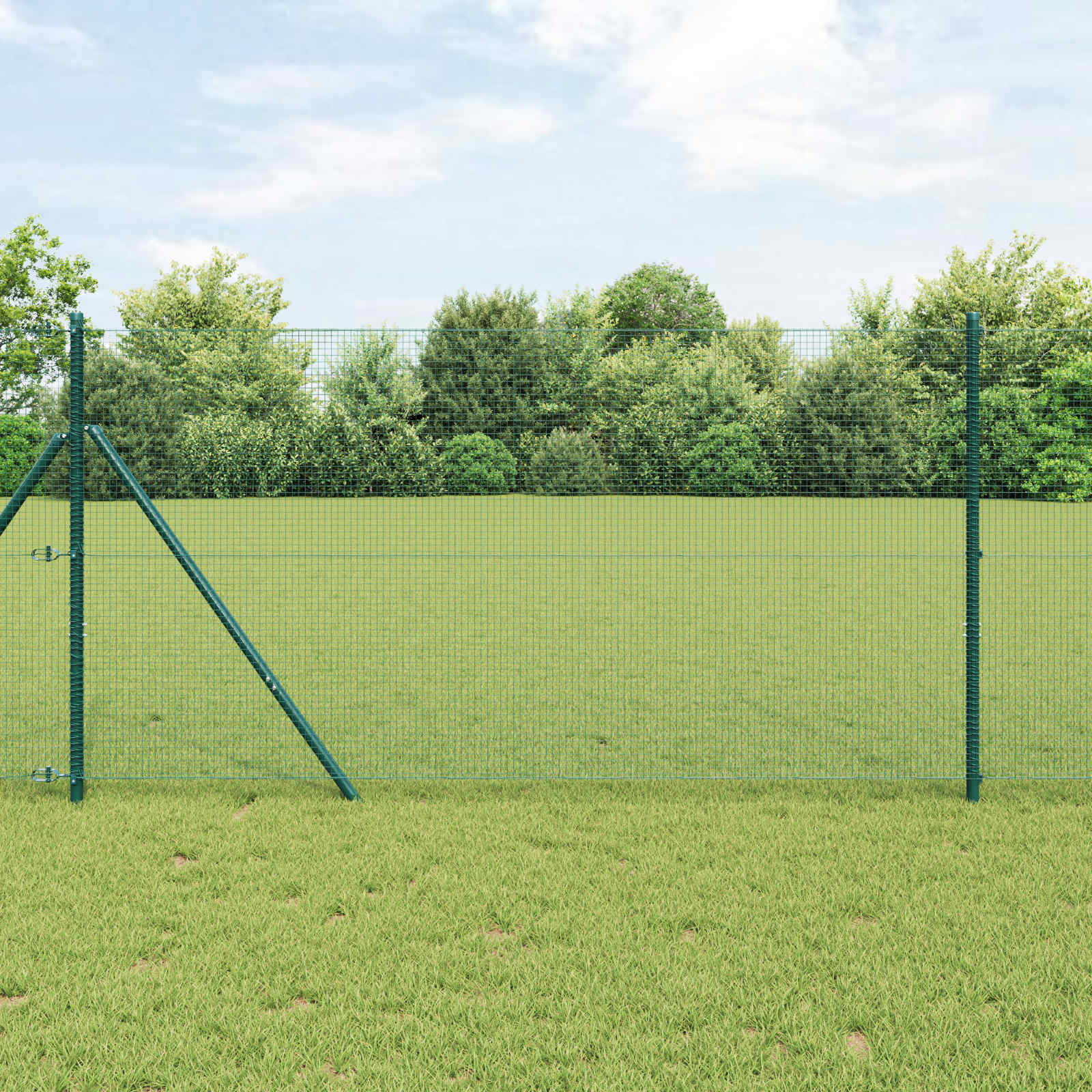 vidaXL Welded Wire Fence 1000 x 120 cm Green 1