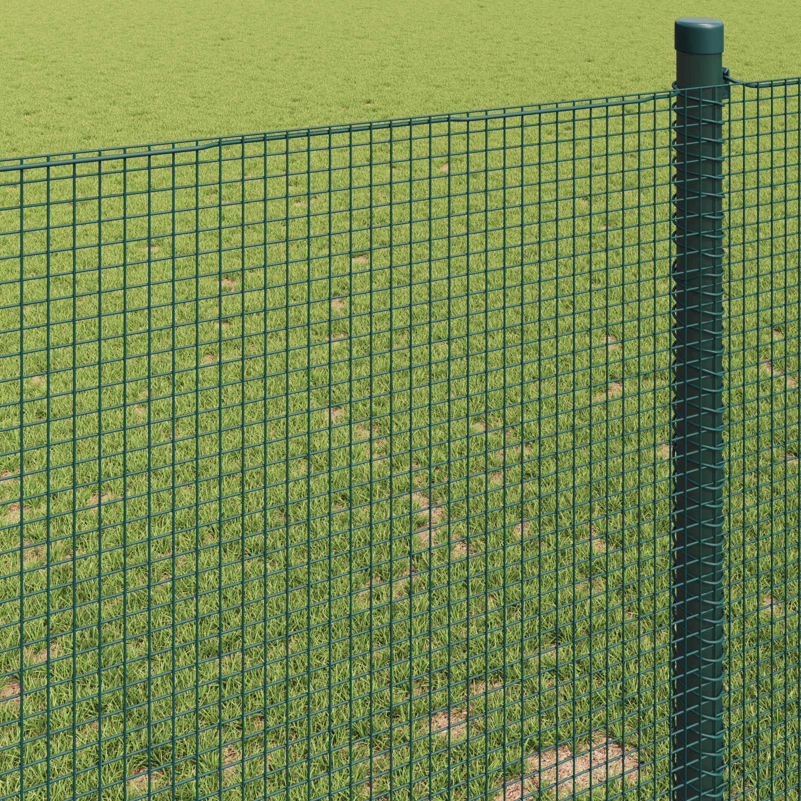 vidaXL Welded Wire Fence 1000 x 160 cm Green 4