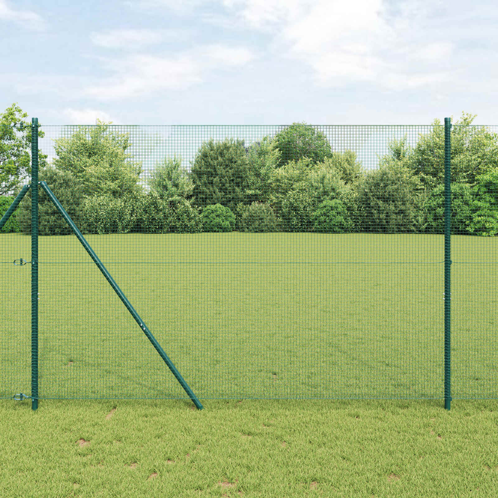 vidaXL Welded Wire Fence 1000 x 160 cm Green 1