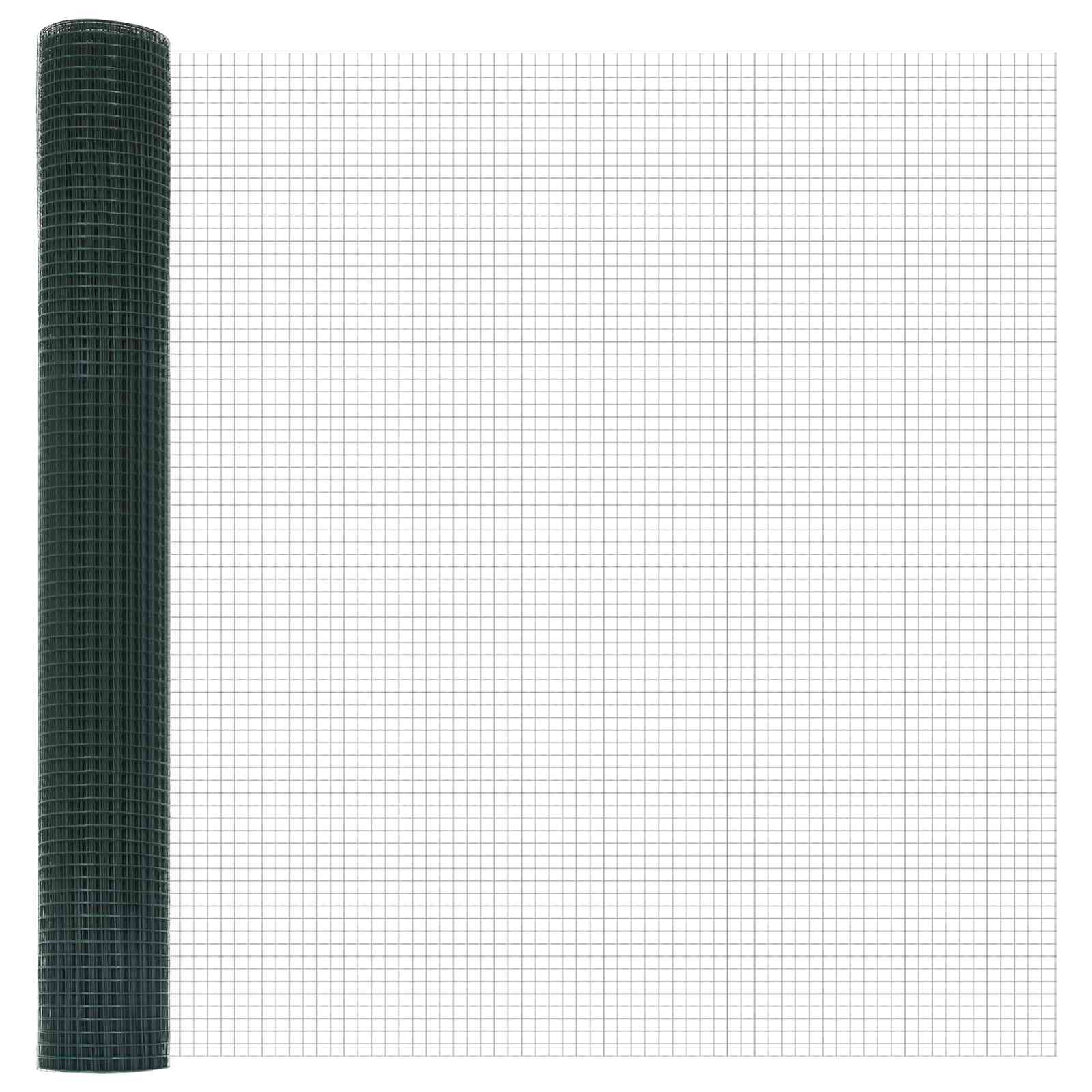 vidaXL Welded Wire Fence 2500 x 120 cm Green 1