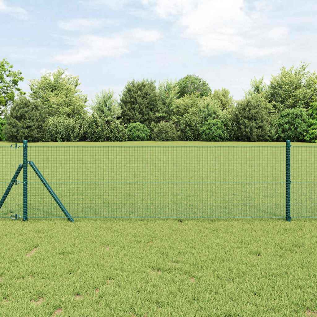 vidaXL Welded Wire Fence 10000 x 60 cm Green 1
