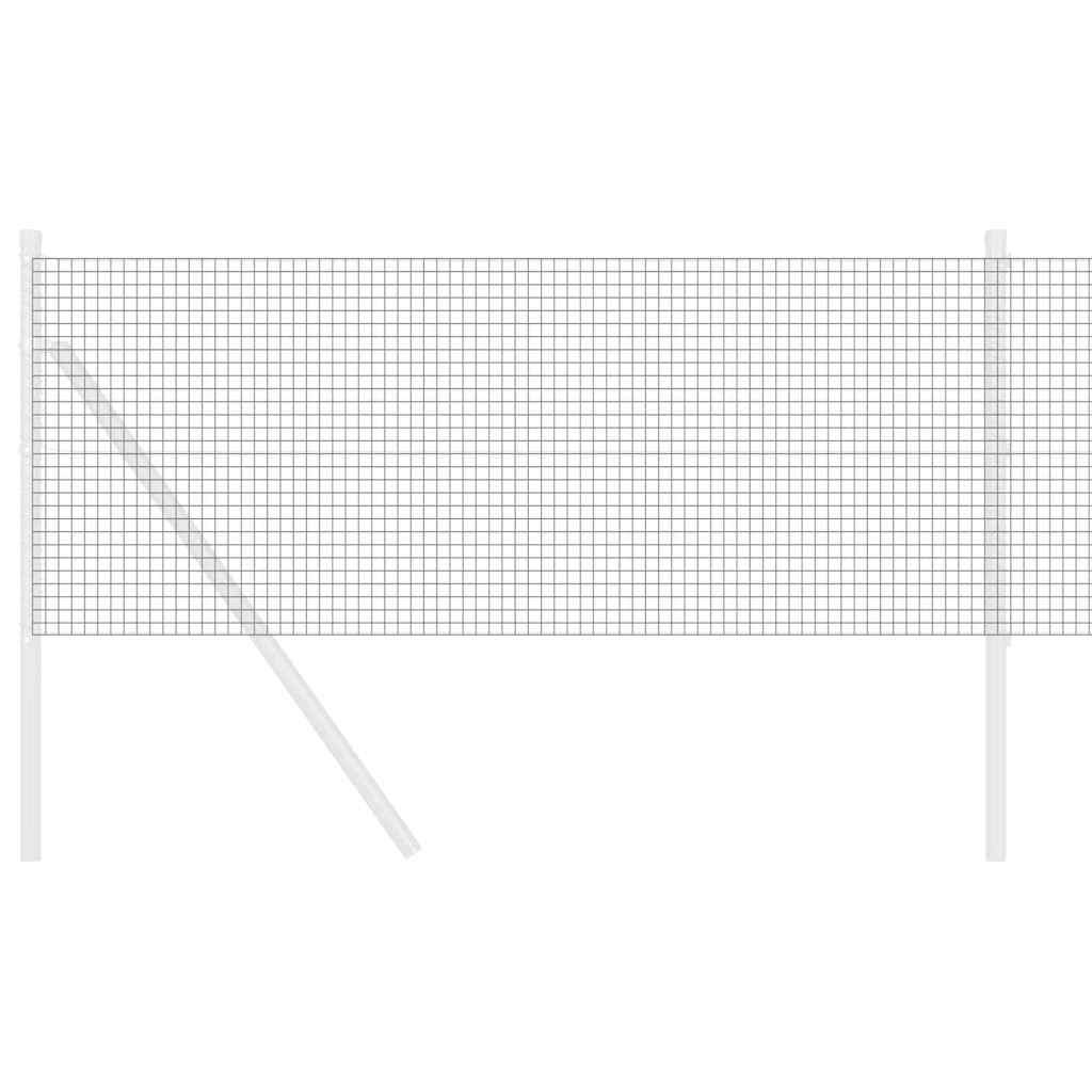 vidaXL Welded Wire Fence 5000 x 60 cm Grey 3