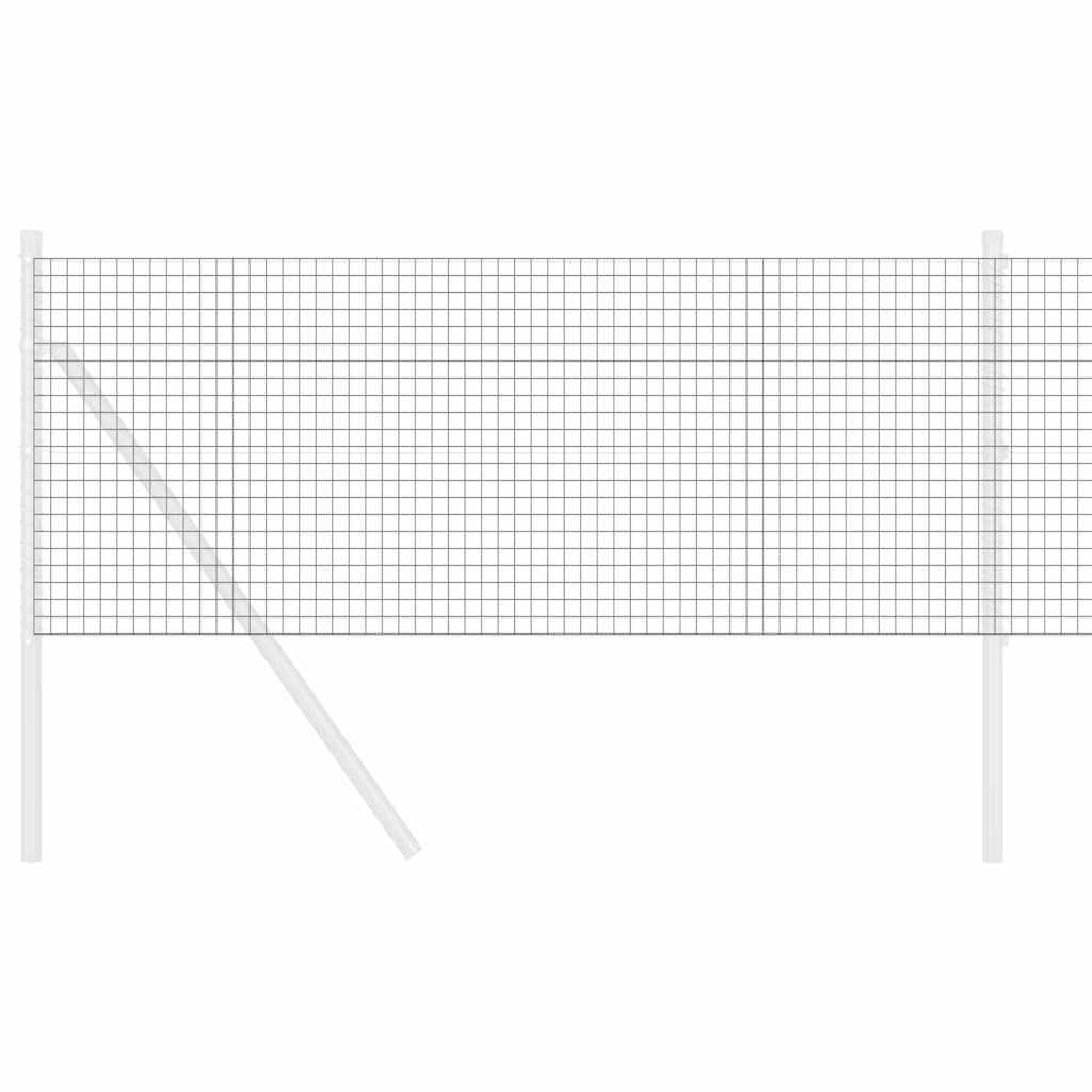 vidaXL Welded Wire Fence 5000 x 80 cm Grey 3