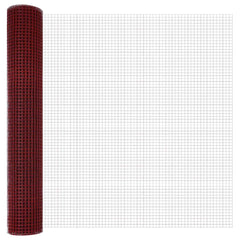 vidaXL Welded Wire Fence 2500 x 150 cm Red 5