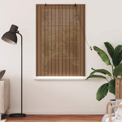 vidaXL Roller Blind Brown 100 x 160 cm Bamboo 3