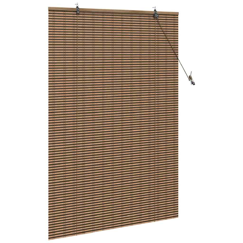 vidaXL Roller Blind Brown 100 x 160 cm Bamboo 4
