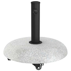 Parasol Base 21 kg Light Grey Concrete Round with wheels