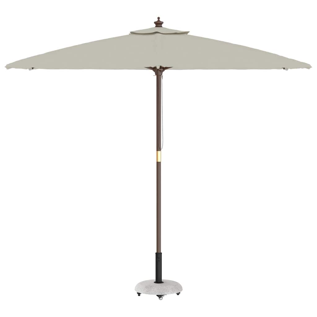 Parasol Base 21 kg Light Grey Concrete Round with wheels