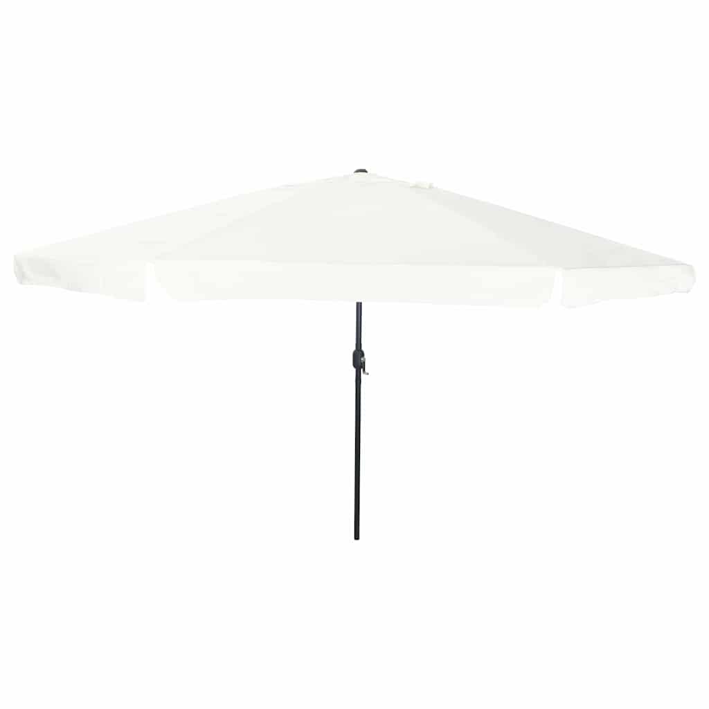 vidaXL Garden Parasol Sand 394 x 394 x 248 cm Polyester and Steel 1