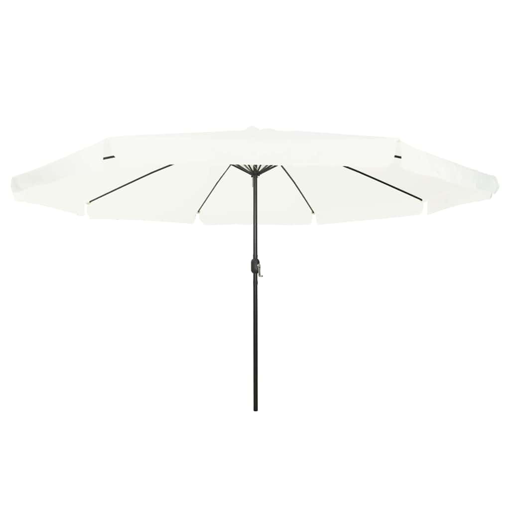 vidaXL Garden Parasol Sand 394 x 394 x 248 cm Polyester and Steel 3
