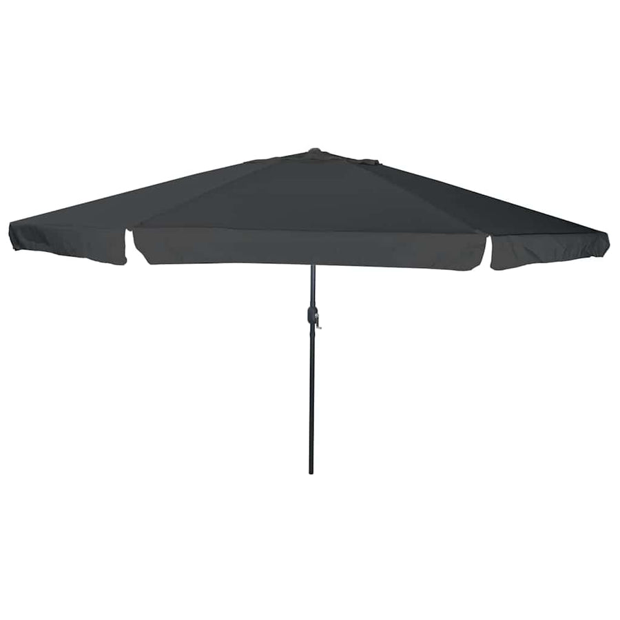 Garden Parasol 394 x 394 x 248 cm Polyester and Steel Anthracite
