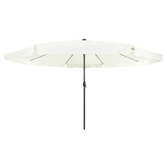 vidaXL Garden Parasol 395 x 395 x 245 cm Polyester Round 4