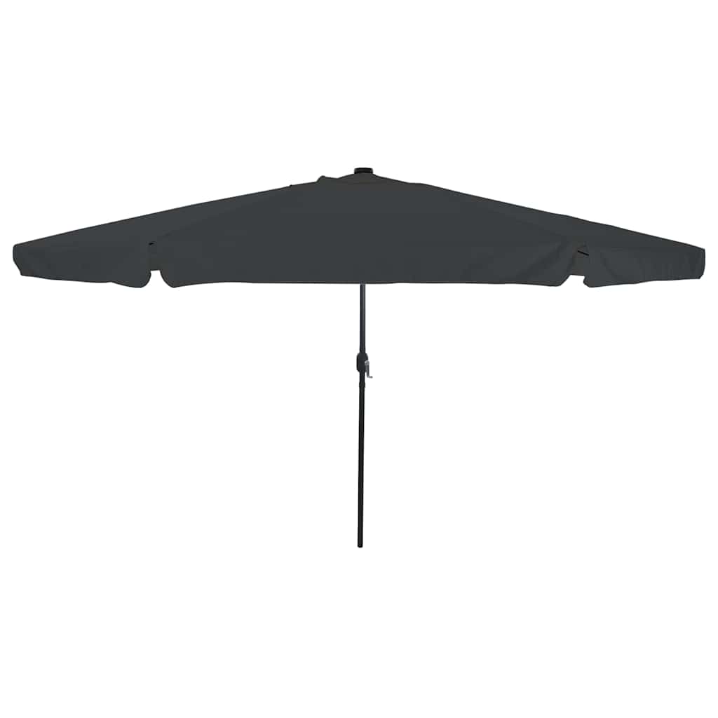 vidaXL Garden Parasol 395 x 395 x 245 cm Polyester Round Anthracite 1